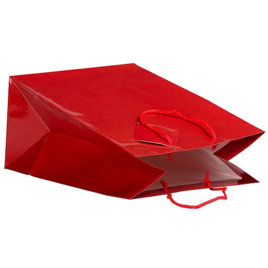 JAM Paper Large Glossy Gift Bags with Rope Handles